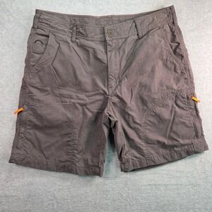 Orvis Utility Shorts Mens 36 Brown Hiking Outdoor Zipper Pockets